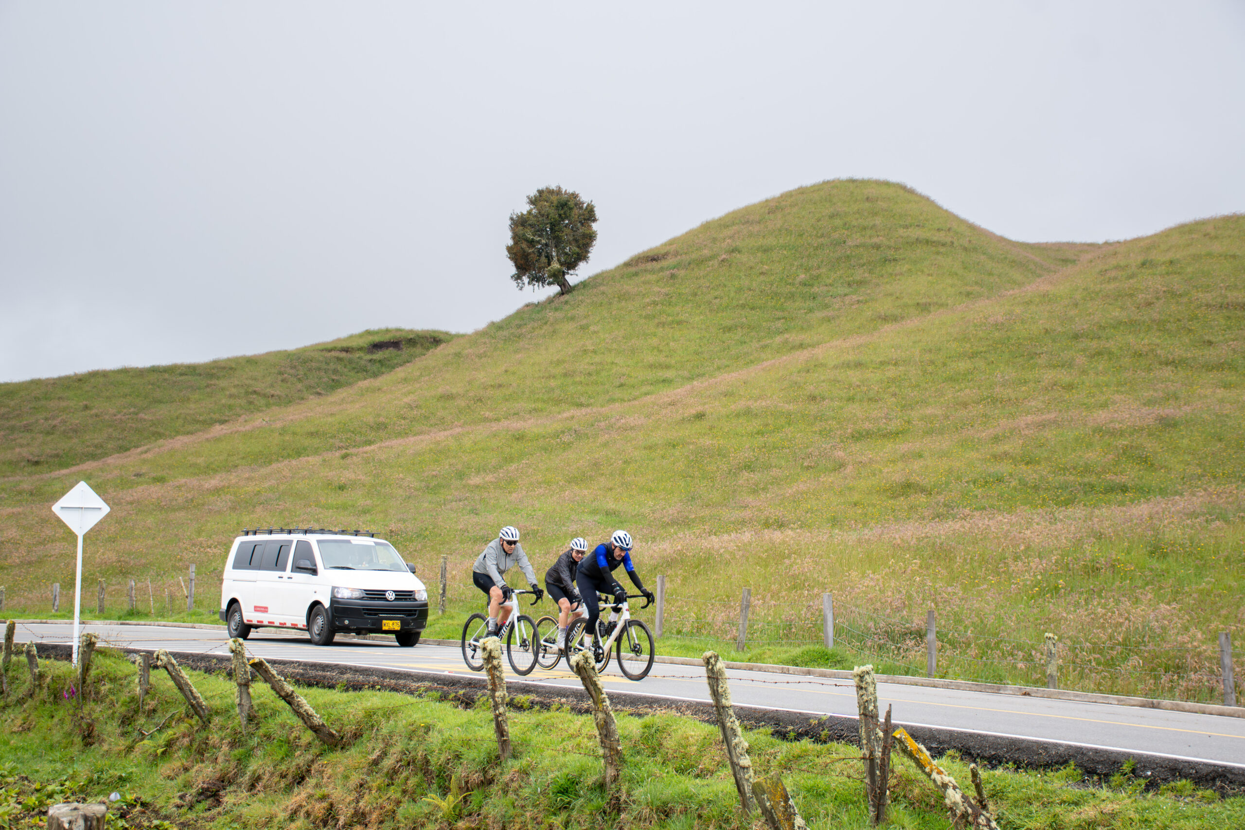 Is Colombia safe for cycling? Supported cycling tour with guide and vehicle